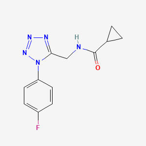 N-((1-(4-fluorophenyl)-1H-tetrazol-5-yl)methyl)cyclopropanecarboxamide