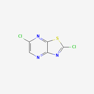 molecular formula C5HCl2N3S B2463710 2,6-Dichlor-[1,3]thiazolo[4,5-b]pyrazin CAS No. 2567504-03-2