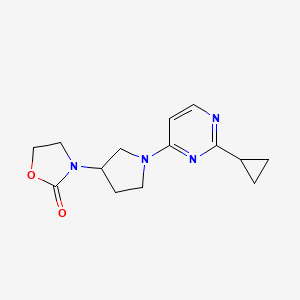 3-[1-(2-Cyclopropylpyrimidin-4-yl)pyrrolidin-3-yl]-1,3-oxazolidin-2-one