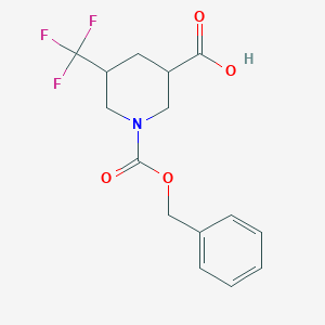 1-((Benzyloxy)carbonyl)-5-(trifluoromethyl)piperidine-3-carboxylic acid