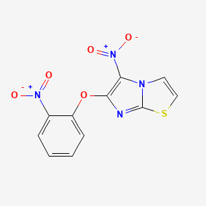 5-Nitro-6-(2-nitrophenoxy)imidazo[2,1-b][1,3]thiazole