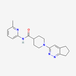 1-{5H,6H,7H-cyclopenta[c]pyridazin-3-yl}-N-(6-methylpyridin-2-yl)piperidine-4-carboxamide