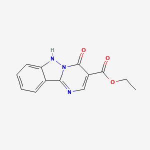 Ethyl 4-oxo-4,6-dihydropyrimido[1,2-b]indazole-3-carboxylate