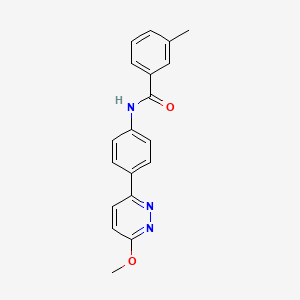 N-(4-(6-methoxypyridazin-3-yl)phenyl)-3-methylbenzamide