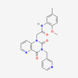 2-(2,4-dioxo-3-(pyridin-3-ylmethyl)-3,4-dihydropyrido[3,2-d]pyrimidin-1(2H)-yl)-N-(2-methoxy-5-methylphenyl)acetamide