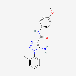 5-amino-N-(4-methoxyphenyl)-1-(o-tolyl)-1H-1,2,3-triazole-4-carboxamide