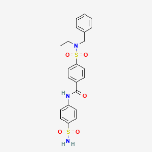 4-(N-benzyl-N-ethylsulfamoyl)-N-(4-sulfamoylphenyl)benzamide