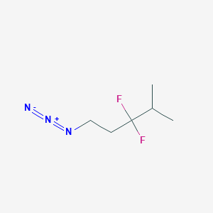 molecular formula C6H11F2N3 B2463782 1-Azido-3,3-difluoro-4-methylpentane CAS No. 2551114-66-8