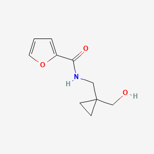 molecular formula C10H13NO3 B2463783 N-((1-(hydroxymethyl)cyclopropyl)methyl)furan-2-carboxamide CAS No. 1251580-52-5