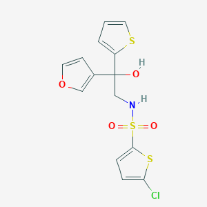 5-chloro-N-(2-(furan-3-yl)-2-hydroxy-2-(thiophen-2-yl)ethyl)thiophene-2-sulfonamide