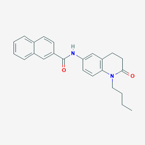 molecular formula C24H24N2O2 B2463794 N-(1-butyl-2-oxo-1,2,3,4-tetrahydroquinolin-6-yl)-2-naphthamide CAS No. 941953-72-6