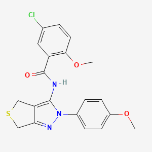 5-chloro-2-methoxy-N-(2-(4-methoxyphenyl)-4,6-dihydro-2H-thieno[3,4-c]pyrazol-3-yl)benzamide