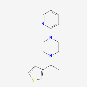 1-(Pyridin-2-yl)-4-(1-(thiophen-3-yl)ethyl)piperazine