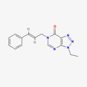 6-cinnamyl-3-ethyl-3H-[1,2,3]triazolo[4,5-d]pyrimidin-7(6H)-one