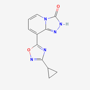 8-(3-Cyclopropyl-1,2,4-oxadiazol-5-yl)-2H-[1,2,4]triazolo[4,3-a]pyridin-3-one
