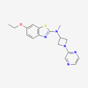 6-Ethoxy-N-methyl-N-(1-pyrazin-2-ylazetidin-3-yl)-1,3-benzothiazol-2-amine