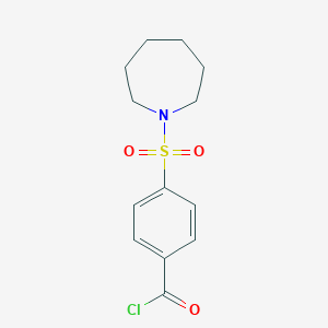 molecular formula C13H16ClNO3S B2463866 4-(Azepan-1-ylsulfonyl)benzoyl chloride CAS No. 890592-48-0