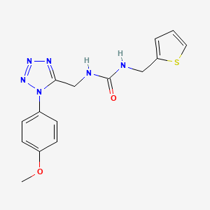 1-((1-(4-methoxyphenyl)-1H-tetrazol-5-yl)methyl)-3-(thiophen-2-ylmethyl)urea