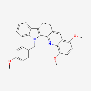 8,11-dimethoxy-13-(4-methoxybenzyl)-6,13-dihydro-5H-indolo[3,2-c]acridine