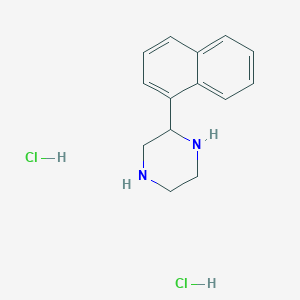 molecular formula C14H18Cl2N2 B2463893 2-Naphthalen-1-yl-piperazine 2hcl CAS No. 2055842-01-6