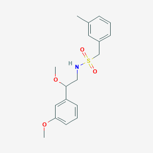 molecular formula C18H23NO4S B2463894 N-(2-甲氧基-2-(3-甲氧基苯基)乙基)-1-(间甲苯基)甲磺酰胺 CAS No. 1797880-31-9