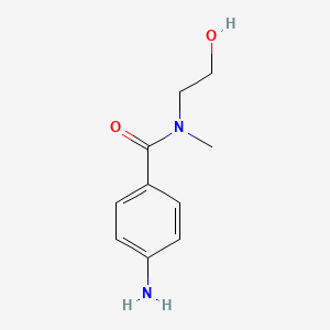 molecular formula C10H14N2O2 B2463901 4-氨基-N-(2-羟乙基)-N-甲基苯甲酰胺 CAS No. 1098351-02-0