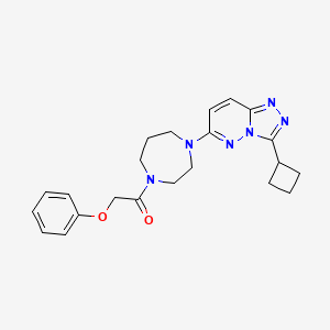 1-[4-(3-Cyclobutyl-[1,2,4]triazolo[4,3-b]pyridazin-6-yl)-1,4-diazepan-1-yl]-2-phenoxyethanone