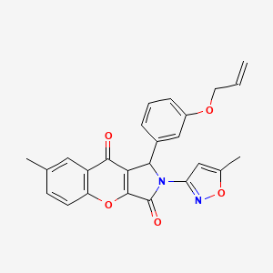 1-(3-(Allyloxy)phenyl)-7-methyl-2-(5-methylisoxazol-3-yl)-1,2-dihydrochromeno[2,3-c]pyrrole-3,9-dione