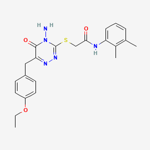 2-((4-amino-6-(4-ethoxybenzyl)-5-oxo-4,5-dihydro-1,2,4-triazin-3-yl)thio)-N-(2,3-dimethylphenyl)acetamide