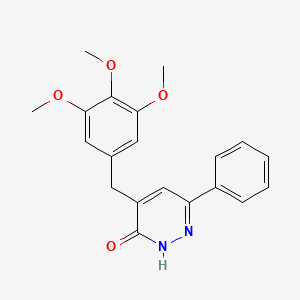 molecular formula C20H20N2O4 B2463972 6-苯基-4-(3,4,5-三甲氧基苄基)吡啶-3(2H)-酮 CAS No. 1401591-30-7