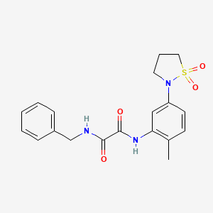 N1-benzyl-N2-(5-(1,1-dioxidoisothiazolidin-2-yl)-2-methylphenyl)oxalamide