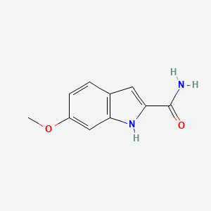 molecular formula C10H10N2O2 B2463983 6-methoxy-1H-indole-2-carboxamide CAS No. 364629-18-5