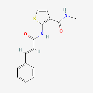 molecular formula C15H14N2O2S B2463984 2-肉桂酰胺基-N-甲基噻吩-3-甲酰胺 CAS No. 864974-57-2