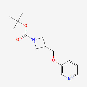 molecular formula C14H20N2O3 B2464005 Tert-butyl 3-(pyridin-3-yloxymethyl)azetidine-1-carboxylate CAS No. 2380058-50-2