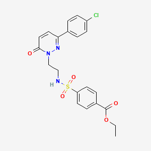 ethyl 4-[({2-[3-(4-chlorophenyl)-6-oxopyridazin-1(6H)-yl]ethyl}amino)sulfonyl]benzoate