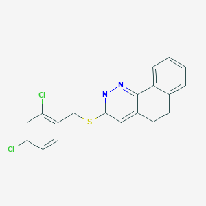 3-[(2,4-Dichlorobenzyl)sulfanyl]-5,6-dihydrobenzo[h]cinnoline