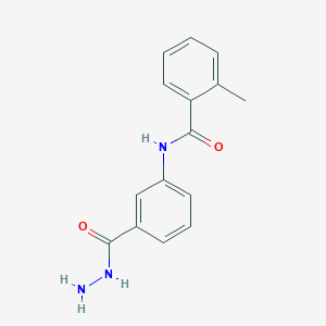 molecular formula C15H15N3O2 B2464029 N-[3-(肼羰基)苯基]-2-甲基苯甲酰胺 CAS No. 2270909-33-4