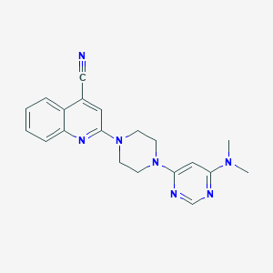 2-{4-[6-(Dimethylamino)pyrimidin-4-yl]piperazin-1-yl}quinoline-4-carbonitrile