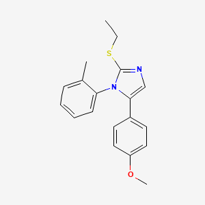2-(ethylthio)-5-(4-methoxyphenyl)-1-(o-tolyl)-1H-imidazole