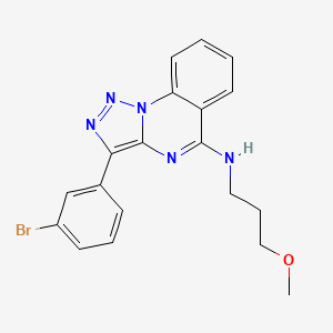 3-(3-bromophenyl)-N-(3-methoxypropyl)-[1,2,3]triazolo[1,5-a]quinazolin-5-amine