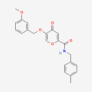 5-((3-methoxybenzyl)oxy)-N-(4-methylbenzyl)-4-oxo-4H-pyran-2-carboxamide