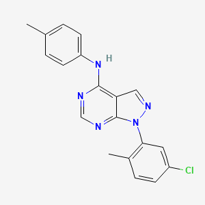 1-(5-chloro-2-methylphenyl)-N-(4-methylphenyl)-1H-pyrazolo[3,4-d]pyrimidin-4-amine