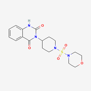 3-(1-(morpholinosulfonyl)piperidin-4-yl)quinazoline-2,4(1H,3H)-dione