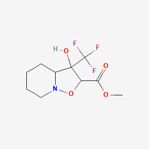 methyl 3-hydroxy-3-(trifluoromethyl)hexahydro-2H-isoxazolo[2,3-a]pyridine-2-carboxylate