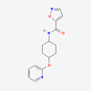 N-((1r,4r)-4-(pyridin-2-yloxy)cyclohexyl)isoxazole-5-carboxamide
