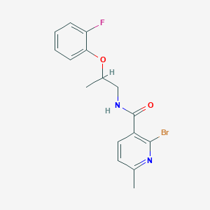 molecular formula C16H16BrFN2O2 B2464065 2-bromo-N-[2-(2-fluorophenoxy)propyl]-6-methylpyridine-3-carboxamide CAS No. 1428100-46-2