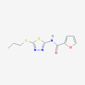 N-(5-propylsulfanyl-1,3,4-thiadiazol-2-yl)furan-2-carboxamide