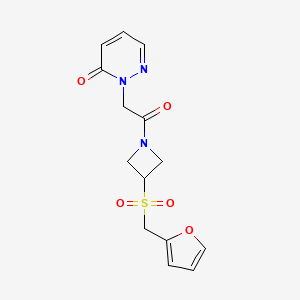 2-(2-(3-((furan-2-ylmethyl)sulfonyl)azetidin-1-yl)-2-oxoethyl)pyridazin-3(2H)-one