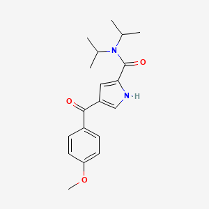 N,N-diisopropyl-4-(4-methoxybenzoyl)-1H-pyrrole-2-carboxamide