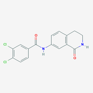 3,4-dichloro-N-(1-oxo-1,2,3,4-tetrahydroisoquinolin-7-yl)benzamide